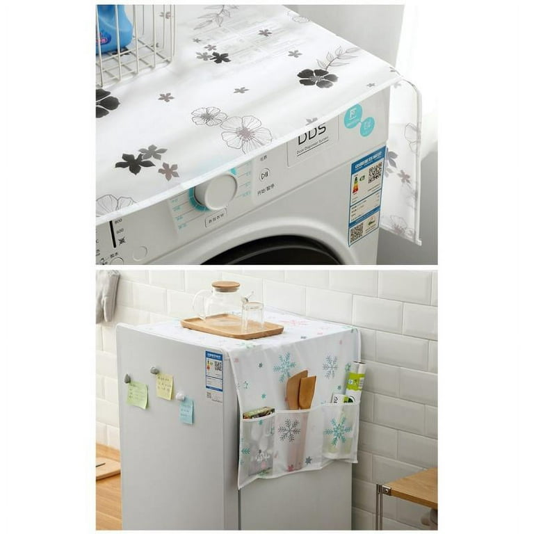 1pc Strawberry Pattern Refrigerator Cover, Cute Dustproof Fridge Top Cover  For Household