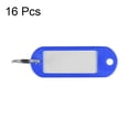 thumbnail image 2 of Uxcell 60x21mm Plastic Key Tags with Split Keyring Blue 16 Count, 2 of 4