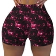 thumbnail image 2 of Lsque Vintage Psychedelic Pattern High Waisted Biker Shorts for Women-Tummy Control Fitness Athletic Workout Running Yoga Gym Shorts,Moisture-Wicking-Small, 2 of 9