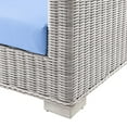 thumbnail image 6 of Modway Conway Outdoor Patio Wicker Rattan Sofa in Light Gray Light Blue, 6 of 8