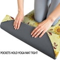 thumbnail image 3 of Yellow Sunflower Pattern Hot Yoga Mat Towel Non Slip for Hot Yoga - Quick-Drying Yoga Mat Cover with 4 Corner Pockets with Travel Bag - Hot Yoga Towel Non Slip 74"x26", 3 of 6
