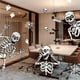 thumbnail image 3 of Bewildely Pegatinas de esqueleto de Halloween, pegatinas para ventana, pegatinas para puerta de pared de cristal para decoración de fiesta de Halloween Decoración del hogar Bewildely HA036937-00, 3 of 6