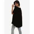 thumbnail image 5 of Women's Plus Size Flare Top - Casual Short Sleeve Loose Fit T-Shirt, Swing Style, 5 of 6