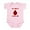Petal Pink, variant on - My Uncle Loves Me! LADYBUG Infant Bodysuit - Baby Light Bodysuit, Size Newborn - 24 Months