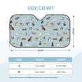 thumbnail image 2 of Kdxio Cartoon Doodle Puppy Print Windshield Sun Shade, Foldable Sun Blocker for Car,Truck,SUV Automotive Interior Sun Protection,Reflective Shade for Front Windshield(Medium), 2 of 6
