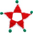 thumbnail image 5 of Pañuelos navideños para perros, diseño de cinco ramas, con diseño de animales, con diseño de animales, de punto tricot, para Navidad, regalo para perros, collar para mascotas, verde, talla L, 5 of 5