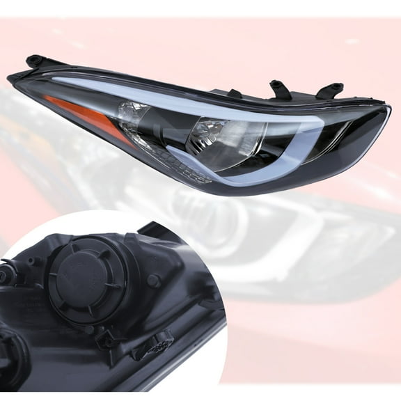 Headlight Passenger Right Side For Hyundai Elantra Headlamp 2014 2015 2016 RH