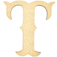 thumbnail image 1 of Krafty Supply 20" Tall MDF Letter T |1/4" Thick | Western Railroad | Wooden Letters | Craft Alphabet, 1 of 5