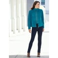 thumbnail image 4 of Jessica London Women's Plus Size Suede Zip-Front Jacket, 4 of 4