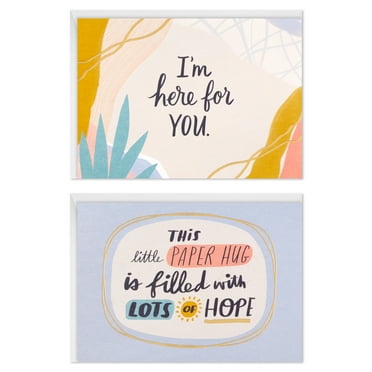 Hallmark Multicolored Note Cards (Care and Concern Assortment), 50 Ct.