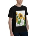 thumbnail image 2 of Bingfone Plump Sunflower And Sketch Men'S Loose Fit Short-Sleeve Pocket T-Shirt, 2 of 7
