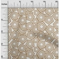 thumbnail image 2 of oneOone Cotton Flex Dark Beige Fabric Geometric Sewing Craft Projects Fabric Prints By Yard 40 Inch Wide, 2 of 4