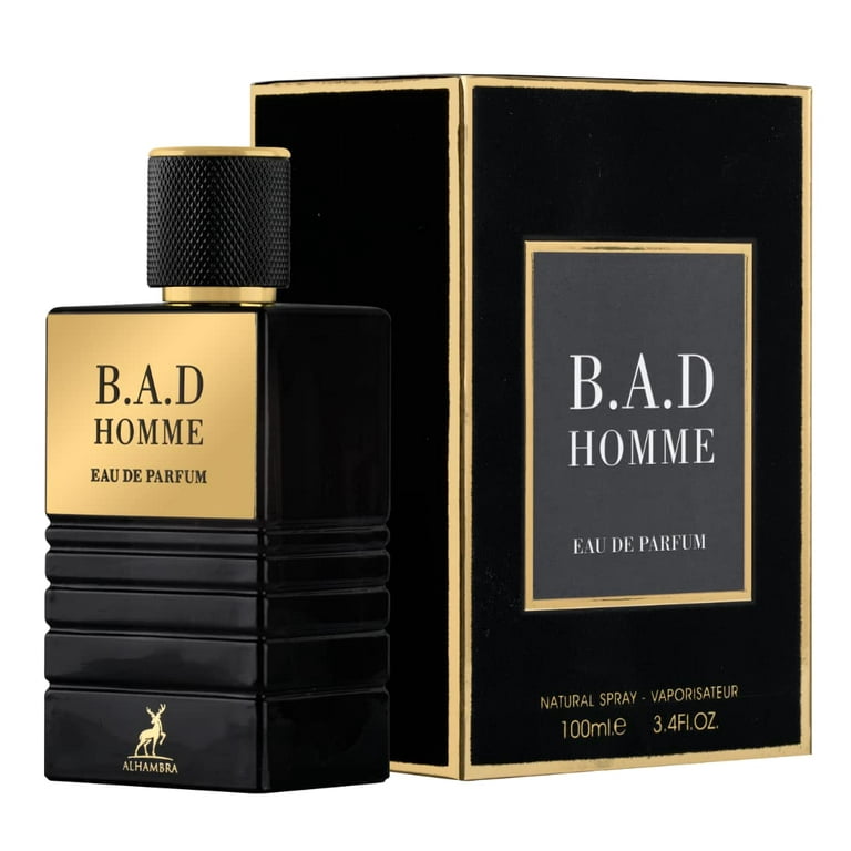 香水(男性用) MAISON ALHAMBRA B.A.D HOMME Maison Alhambra B.A.D Homme Eau De Parfum Spray for Men - 3.4 oz