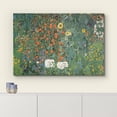 thumbnail image 3 of HFDF Canvas Print Wall Art Flowers by Gustav Klimt People Historic Illustrations Fine Art Traditional Scenic Colorful Multicolor Ultra for Living Room, Bedroom, Office 20x16inch Framed, 3 of 6