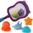 thumbnail image 1 of Cameland Bath Toy Water Spraying Discoloration Floating Animals Bathroom Pool Accessory Fishing Play Set For Babies And Kids, 1 of 5