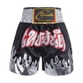 thumbnail image 1 of Pantalones cortos de boxeo de satén para hombre, ideales para artes marciales, kickboxing, MMA y lucha. Secado rápido. SG, 1 of 9