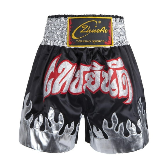Pantalones cortos de boxeo de satén para hombre, ideales para artes marciales, kickboxing, MMA y lucha. Secado rápido. SG