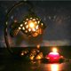 thumbnail image 2 of Retro Artesanía de material acero Hollow Fish Al Titular Lantern Tea Light Decoración para hogar Sharpla Candelero de jardín al aire libre, 2 of 7