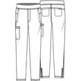 thumbnail image 6 of Cherokee Form Men Scrubs Pant Tapered Leg Pull-On CK185, 6 of 6