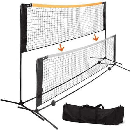 Flick High-Low Soccer Tennis Net for Outdoors – Adjustable Height for Multi-Purpose Usage – Lightweight Portable Training Equipment with Carry Case$$Sport & Recreation Other