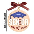 thumbnail image 3 of Petalier Personalized Graduation Ornaments Class of 2026 - Graduate Gifts for Him, Her, Family & Friends - Wooden Hanging Decor for High School or College Graduated, Christmas Tree & Car, 3 of 9