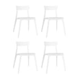 thumbnail image 1 of OFFIHO Set de 4 Sillas Kipali Blanco para exterior resistente a rayos UV de polipropileno, 1 of 8