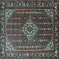thumbnail image 1 of Ahgly Company Indoor Square Persian Light Blue Traditional Area Rugs, 4' Square, 1 of 4