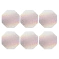 thumbnail image 2 of Bingfone Vintage Glitter Light Pearl Leather Drinks Coasters With Set Of 6,Suitable For Home Kitchen,Coffee Cup Coasters Home Gift, 2 of 9
