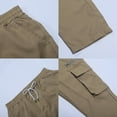 thumbnail image 4 of Men's Cargo Pants Comfortable Pants Men's Slim Fit Cargo 4 1 S Work for Men Men Mens Denim Outdoor for Boy Boy 12 Relaxed Fit Sport Khaki XL, 4 of 9