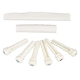 thumbnail image 2 of Folk Guitar Bridge Nut Saddle, Bone Guitar Bridge Saddle Pin Better Tone Rugged Improve Sound Quality  for Practising, 2 of 8