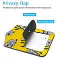 thumbnail image 3 of Square 2Pack PU Leather Koala Cruise Luggage Tag with Privacy Cover and Stainless Steel Ring - Suitable for Travel Handbags Backpacks Luggage Tags, 3 of 6