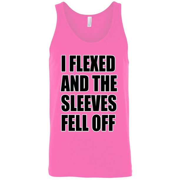 i flexed and the sleeves fell off shirt