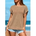 thumbnail image 3 of PRETTYGARDEN Womens Spring Tops Summer Shirts Crochet Cap Sleeve Sweater Pullover Cute Crew Neck Beach Cover Ups, 3 of 8