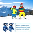 thumbnail image 3 of Toystoory 2 piezas de guantes de nieve para niños, artículos deportivos antideslizantes, guantes gruesos para deportes de invierno a prueba de viento, Suministros térmicos azul L Toystoory HA059843-08B, 3 of 6