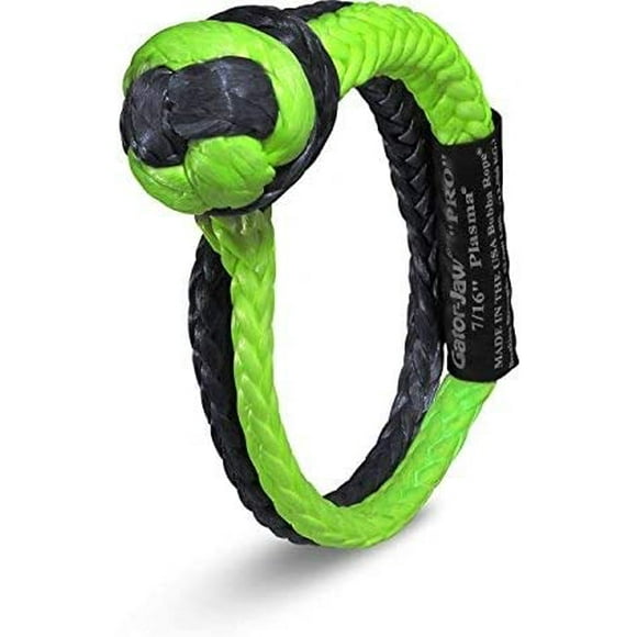 Bubba Rope Gator-Jaw 176745PRO Synthétique Douce Manille (52,300LB Rupture Force) Vert & Noir