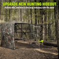 thumbnail image 6 of Rhino Valley Hunting Blind 360° See Through, 2-3 Person Pop Up Ground Blinds with Carrying Bag, Portable Resilient Hunting Tent with Silent Magnetic Door & Sliding Windows for Deer Turkey Hunting, 6 of 7