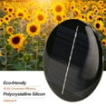 thumbnail image 2 of 60mm Round Polycrystalline Silicon Solar Panel, 0.28W 5V 56mA, IP65 Waterproof DIY Epoxy Solar Module for Solar-Powered Models, Toys, Lights, Small DC Battery Charging & Educational Projects,, 2 of 7