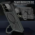 thumbnail image 5 of Case for Galaxy S24 FE,Military [Built-in Kickstand] Magnetic Metal Ring Dual-Layer Heavy Duty Car Holder Shockproof Camera Lens Protection Phone Case for Samsung Galaxy S24 FE 5G,2024 (Blue), 5 of 10