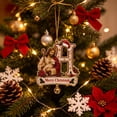 thumbnail image 6 of Christmas Decorations Indoor Clearance - 1PC Christmas H Letter Ornaments with Bells, Shatterproof Acrylic Christmas Tree Ornament Decorations, Winter Hanging Decor for Xmas Tree, Fireplace (H), 6 of 7