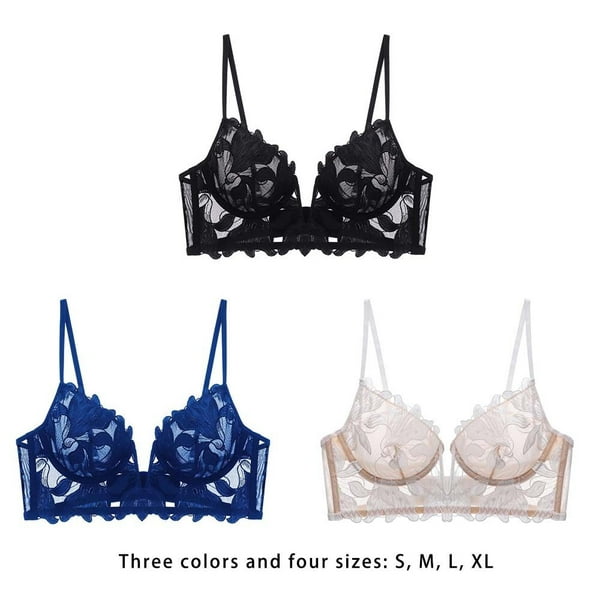 Sexy Bra Lady Underwear French Lingerie Multicolored Beautiful Adjustable  Lace Underwears Washable Multipurpose Underwire Bras Ins Style V-neck