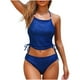 thumbnail image 2 of Traje de baño para mujer, bikini de tirantes sin espalda de color liso para mujer, trajes de baño para mujer, conjuntos de bikini para mujer, trajes de baño de bikini para mujer, 2 of 7