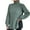 Light Green, variant on Turtleneck Raglan Long Sleeves Side Split Hem Women Sweater Winter Solid Color Loose Warm Sweater Jumper