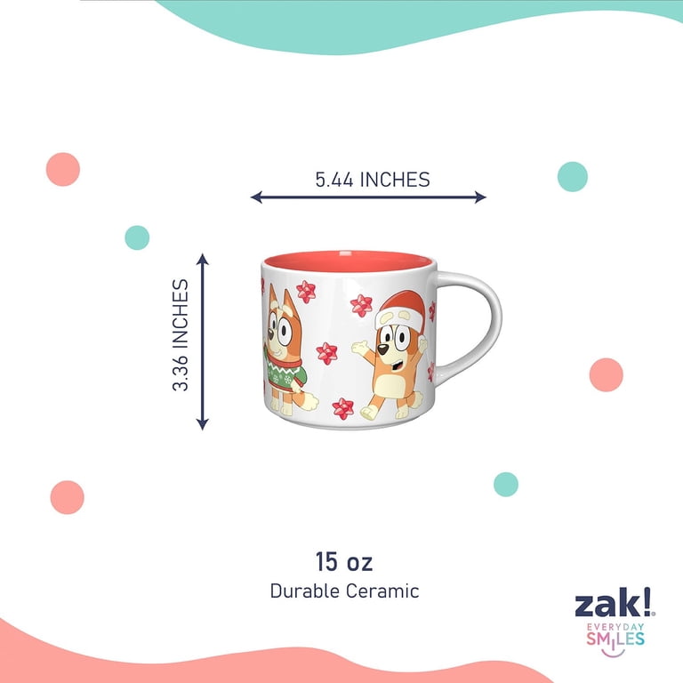 Zak Designs 15oz 4pk Stackable Ceramic Holiday Mugs in Gift Box