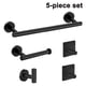 thumbnail image 1 of Juego de accesorios de baño Juego de accesorios de baño de acero inoxidable de 5 piezas Barra de toalla de mano alargada + Soporte de papel higiénico + 3 ganchos para toallas de bata Xemadio 2035068-2, 1 of 8