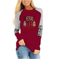 thumbnail image 2 of Puntoco Mujer Tallas grandes Casual Cuello redondo Suelto Impreso Manga larga tops Mujer Blusa Puntoco Puntoco-342, 2 of 5
