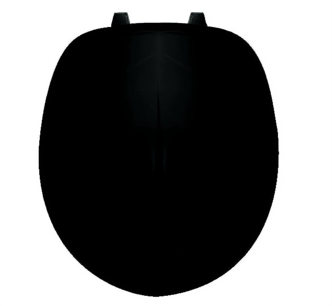 Centoco 200-407 Round Plastic Toilet Seat, Residential and Light Weight Commercial, Black