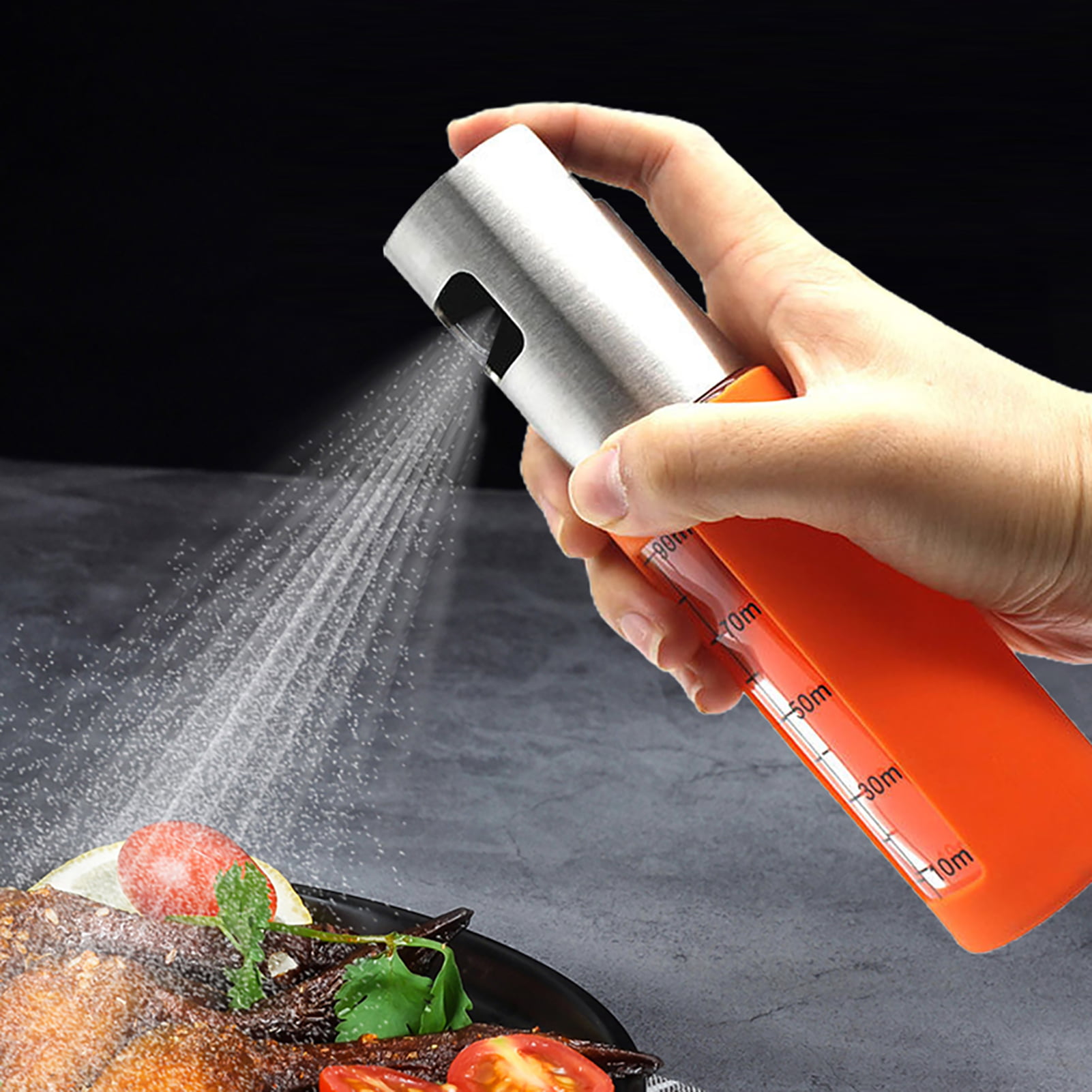 Olive Oil Dispenser Pump Vinegar Sprayer Bottle for Frying Baking Salad BBQ 