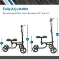 thumbnail image 4 of BodyMed Folding Knee Walker for Ankle & Foot Injuries – Portable, Lightweight Leg Injury Scooter for Adults – Wheeled Mobility Caddy for Orthopedic Injuries, 4 of 10