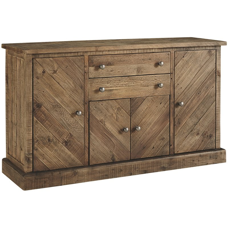 Ashley Furniture Grindleburg Buffet in Light Brown