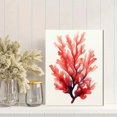 thumbnail image 2 of UXIEQU 12x16 Inch 2D Flat Abstract Red Coral Watercolor Wall Art Oceanic Coastal Minimalist Home Decor, 2 of 8